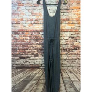 We Wander Women’s Weflex Sybelle Blue Stretch Jumpsuit racerback size medium